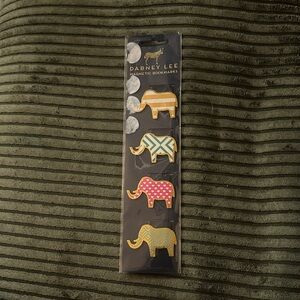 Dabney Lee Magnetic Bookmarks - Colorful Elephants